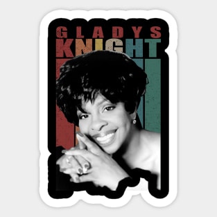 Soulful Serenade Chic Gladys-Inspired Shirts, Refined Elegance for True Music Aficionados Sticker